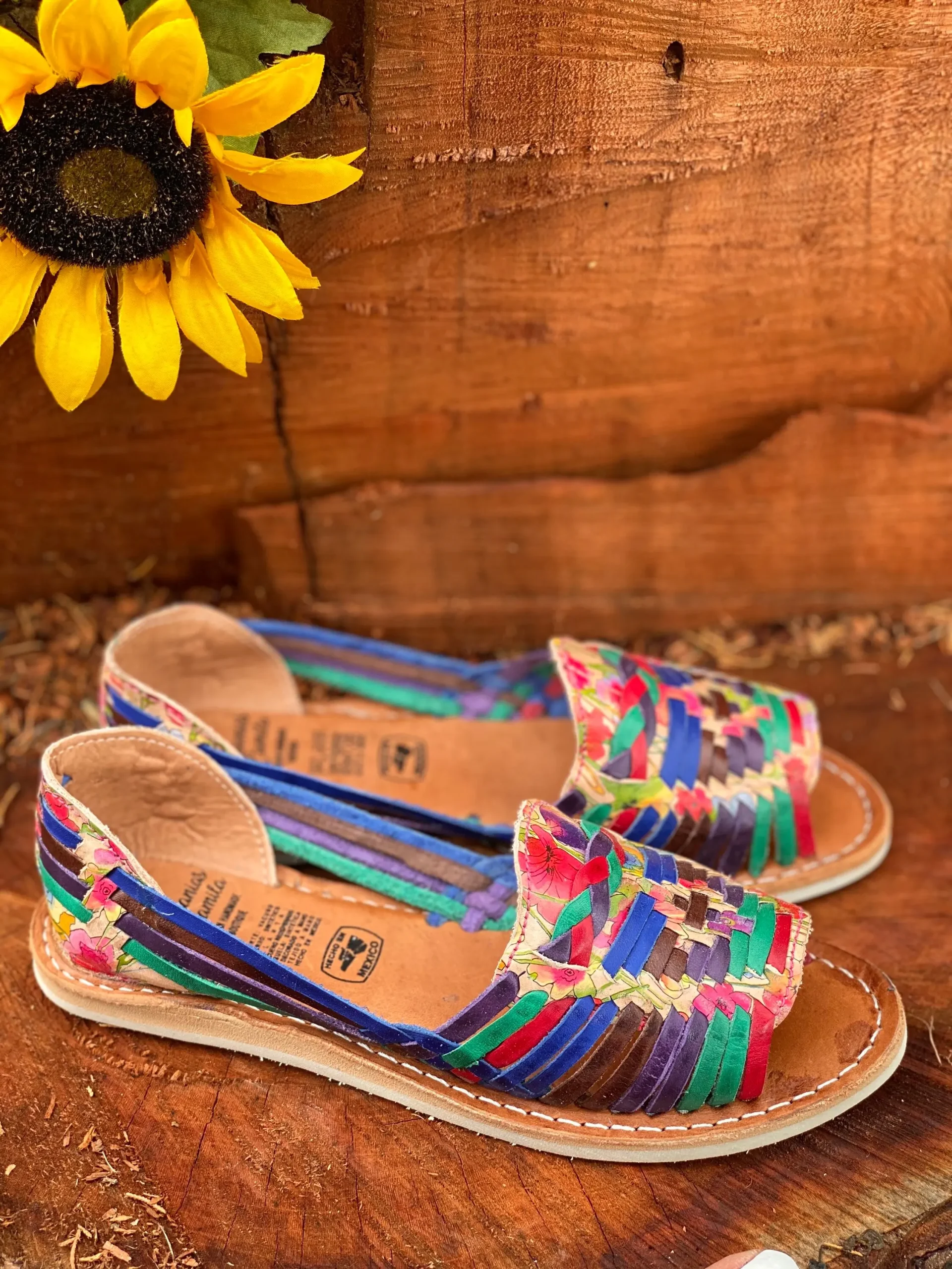 Serenity Open Toe Modern Huarache Sandal Mexican Style