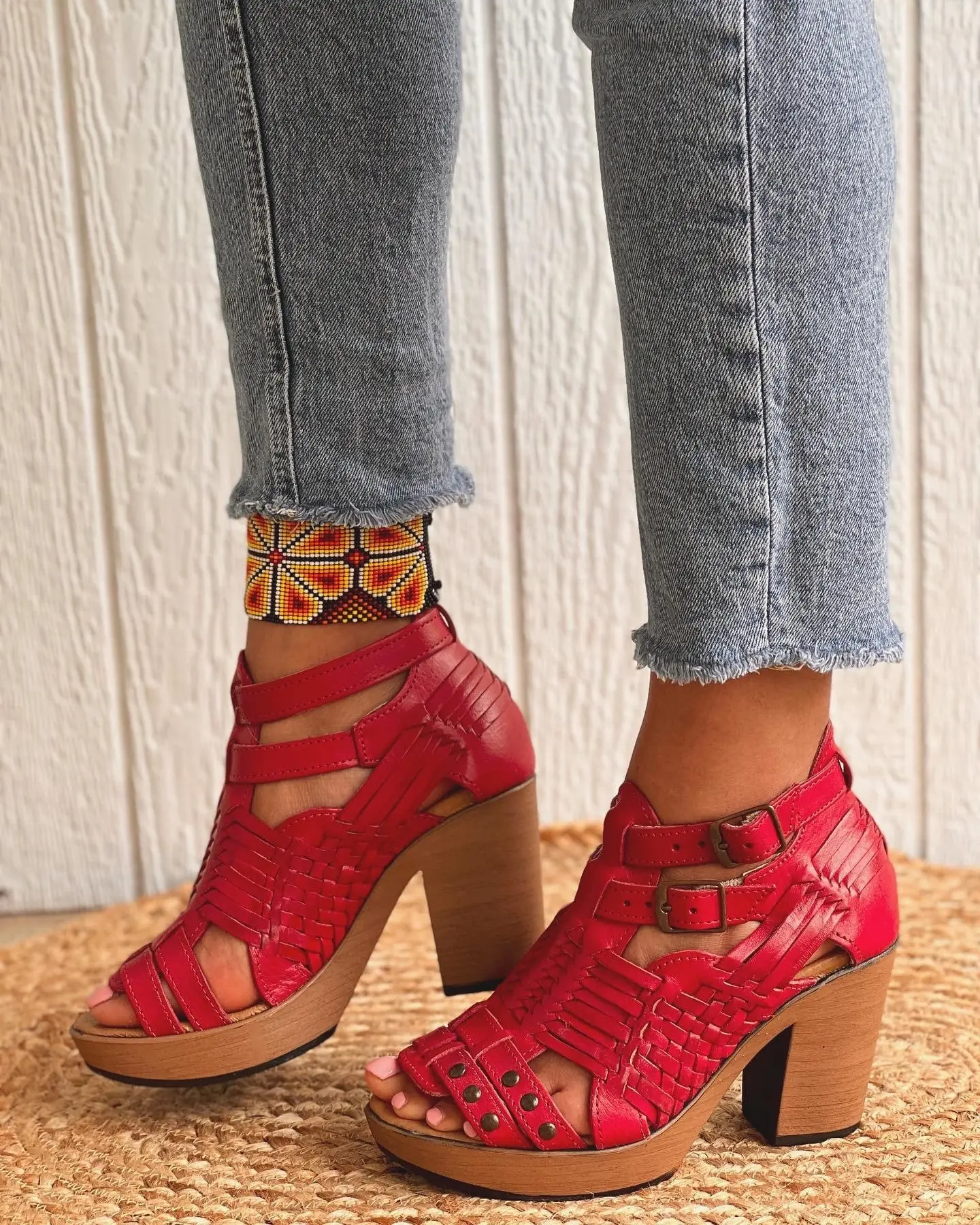 Huarache Sandal Mexican Style Boho Hippie All Sizes