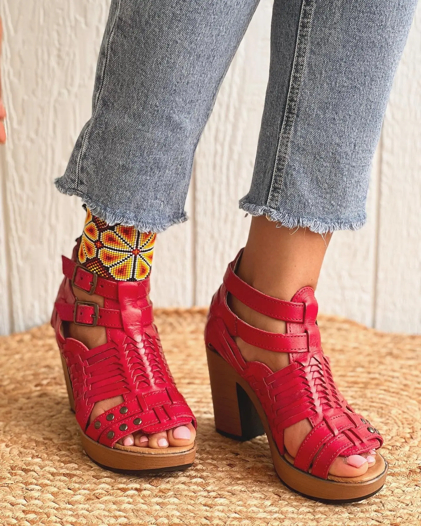 Huarache Sandal Mexican Style Boho Hippie All Sizes
